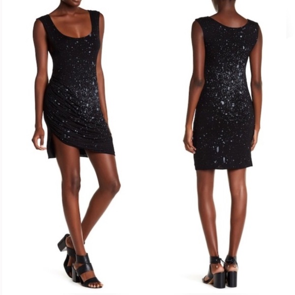 Astars Isabella Jersey Black Dress - M - Picture 1 of 8